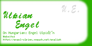 ulpian engel business card